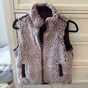 Francesca’s Reversible Jacket Vest - Size: S